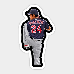 Triston McKenzie #24 Pitches Sticker